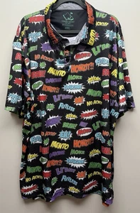 OGA Oahu Golf Apparel Hawaii Herren Schwarz Pidgin Kurzarm Poloshirt Gr. 3XL - Bild 1 von 6
