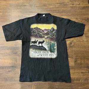 Vintage The Scottish Highland T Shirt JT's Classic Medium Scotland UK - Picture 1 of 6