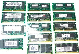 RAM Memory 14 x 64 MB PC133 / PC-100 Memory 144 pin . Apple iBook G3 Clamshell - Picture 1 of 5