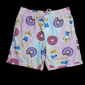 Para hombres Los Simpson Pijama Pantalones de Pijama Talla L Tejido Boxer Shorts Homer Donuts - Imagen 1 de 5