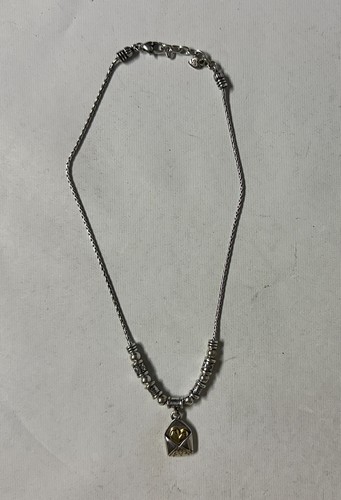 UNDERCOVER Collana moda RITIRATA Secret Love Brighton tono argento lettera d'amore designer