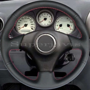 Custom Black PU Leather Steering Wheel Stitch on Cover For Lexus IS300 98-05 - Picture 1 of 10