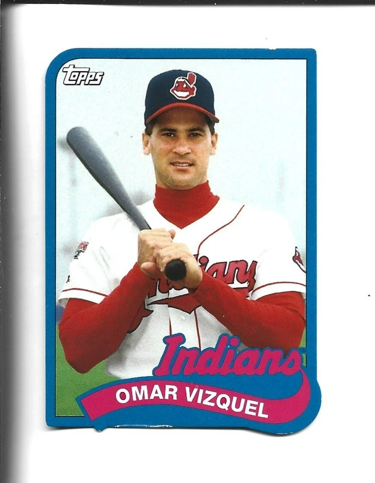 2014 Topps 1989 Retro Mini #TM-OV Omar Vizquel card, Cleveland Guardians - Image 1 of 1
