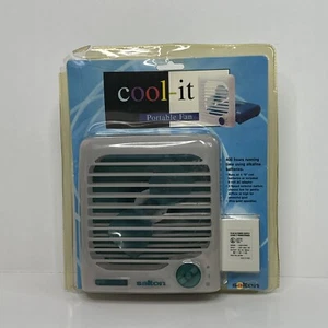 Vintage 90s Retro Blue Translucent Cool It Desk Top Portable Fan #SBF03 - Picture 1 of 4