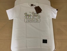 AUTHENTIC A BATHING APE BAPE x COACH MILO TEE T SHIRT WHITE M NEW RARE 