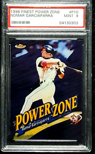 1998 Topps Finest Power Zone #P10 Nomar Garciaparra Red Sox PSA 9 Only 1 Higher