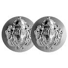 Lot of 2 - 5 Troy oz Scottsdale Stacker .999 Fine Silver Round