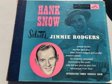 Hank Snow 78rpm Set RCA Victor Records #P-3131 Hank Snow Salutes Jimmie Rodgers