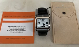 Hamilton Quartz "lucchetto" ref 632310 cassa acciaio garanzia pochette NOS - Imagen 1 de 12