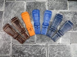 Bell & Ross Leather Strap Black Watch Band BR-01 BR-03 Brown Blue Orange x1 BU - Bild 1 von 36