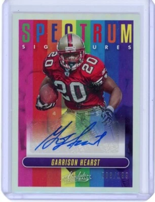 Garrison Hearst Spectrum Signatures /199:2023 Panini Absolute Football SF Niners - Image 1 of 3
