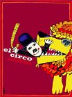 4441.EL circo.clown in lion's mouth.movie.POSTER.Decoration.Fine Graphic Art