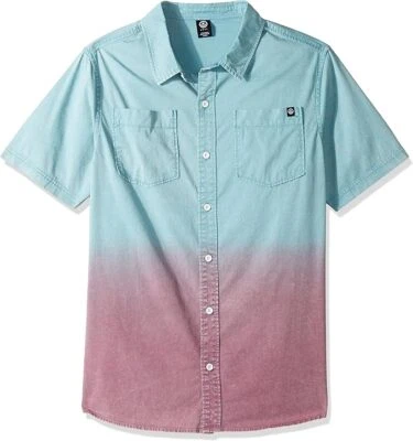 Camisa NEFF Coast Para Hombre Tejida con Botones Tinte por Goteo Nueva S, L, XL Foto 1 de 4