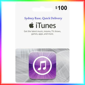 $100 Australian iTunes Gift Card for Music,Movies,Books,Apps "Get it Quick" - Picture 1 of 1