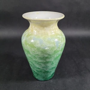 Egenolf Ceramics Crystalline Glaze Art Pottery Vase Artist Signed 6 inch Tall - Picture 1 of 8