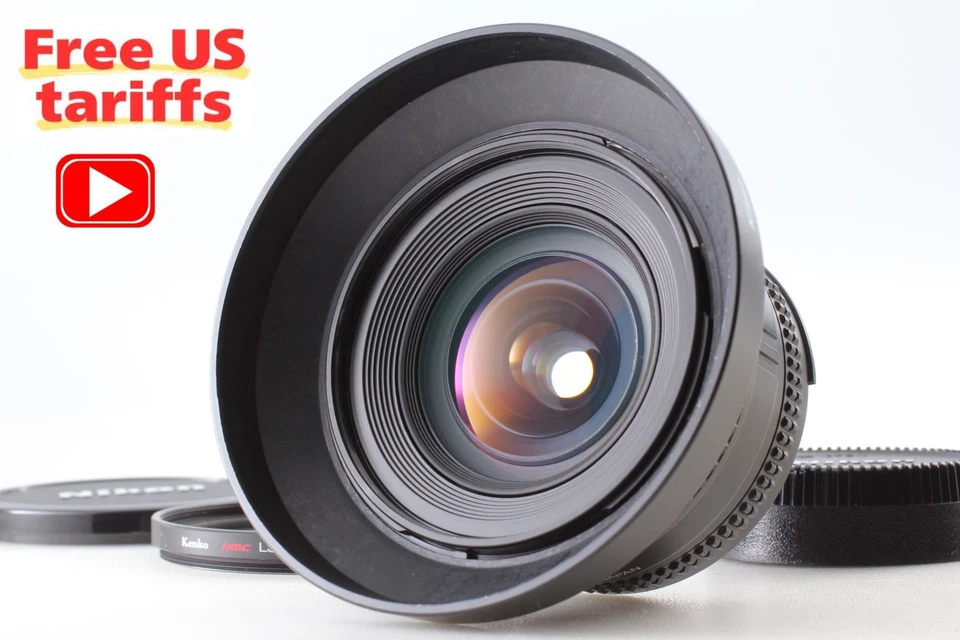 [Top MINT w/ Hood Filter] Nikon AF Nikkor 20mm f2.8 D Wide Angle Lens From JAPAN - Image 1 of 4