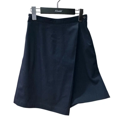 Falda envolvente tricot COMME des GARCONS TP-05048S azul marino talla: S 【130925】 (Tricot Comm Foto 1 de 4