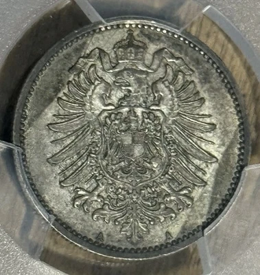 1877-A Germany AU53 PCGS POP:1 Only 1 Higher! Last One Sold For $1500 In AU55 - Image 1 of 4