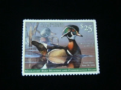 U.S. Scott #RW86 Mint Never Hinged Wood Duck & Decoy Nice! - Image 1 of 2
