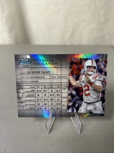 2024 Bowman Chrome U Jaxson Dart Physical Education PE-18 New York Giants SP RC - Picture 1 of 13