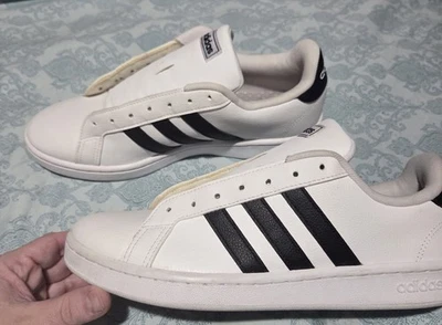 Zapatos Adidas Cloudfoam Advantage blancos y negros talla 10 Foto 1 de 4