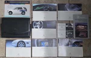 10pc Set Genuine OEM 2003 Mercedes-Benz r230 SL 500 55 AMG Owners Manual w/ Case - Picture 1 of 12