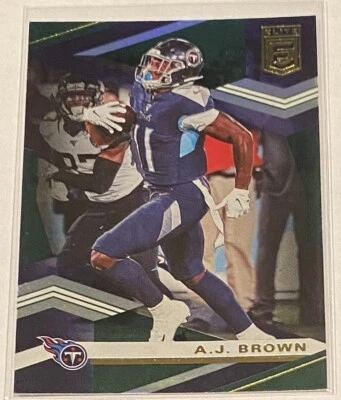 2020 Panini Donruss Elite A.J. Brown GREEN HOLO FOIL Tennessee Titans #41 SP 🔥 - Image 1 of 2