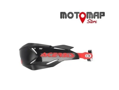 PARAMANI ACERBIS X FACTOR NERO ROSSO ACCIAIO INCLUSO KIT MONTAGGIO HONDA - Immagine 1 di 2