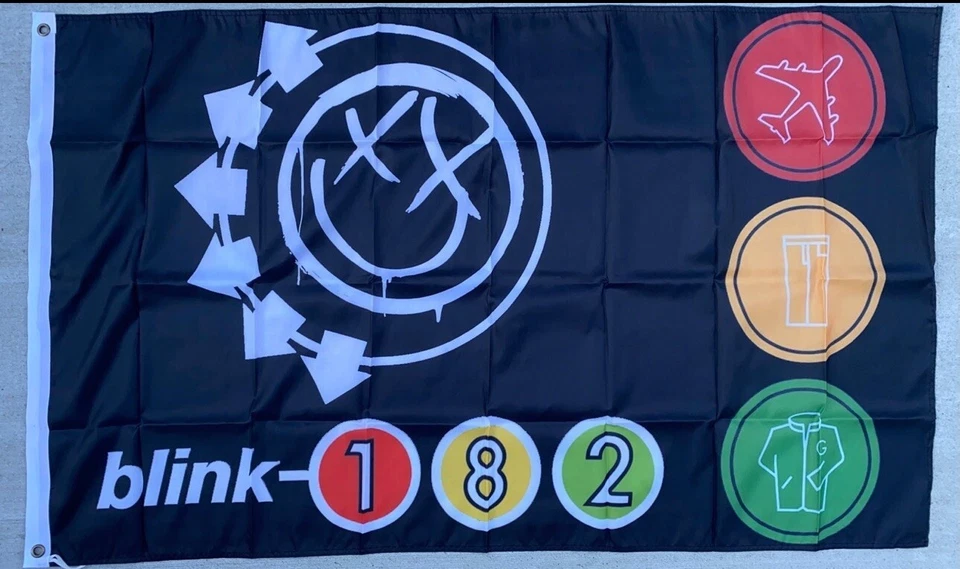 Defect See Desc- Blink 182 Bandera 3 x 5' Quítate los pantalones y la chaqueta Foto 1 de 1