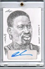 2015 Leaf Sports Edition Masterwork Dennis Rodman Autographed 1/1 Sketch Card