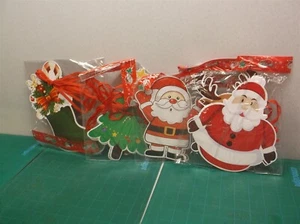 (4) Piece Hanging Christmas Decorations - Picture 1 of 1