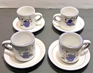 Tazas y platillos de café espresso Roma Sambuca Italia - Juego de 4 - Imagen 1 de 8