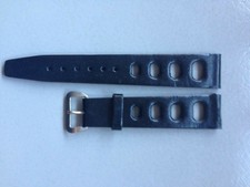 18mm Vintage Rally Tropic sport type leather watch strap (vintage Chronograph)