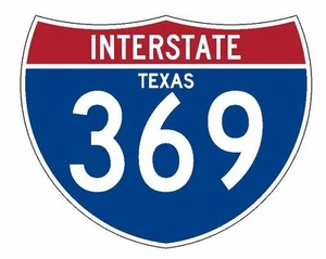 Interstate 369 Sticker R2058 Texas Highway Sign Road Sign - Picture 1 of 1