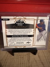 KEVIN PARADA  Signature Player Worn Patch Gold 47/50 Auto 2022 Leaf Trinity PHX