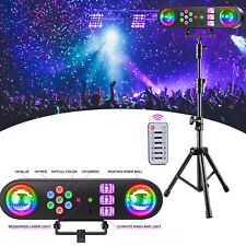 LED RGB Par UV Laser Discokugel Strobe Licht + Stativ Party Disco Fernbedienung