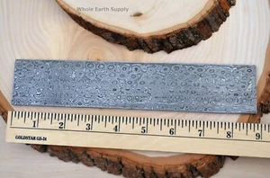 Cuchillo Billet Damasco Barra Hacer Cuchillos Hoja en Blanco Capas de Acero Gota de Lluvia - Imagen 1 de 3
