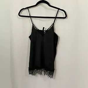 Camicia divisa nera accenti di pizzo taglia 2 - Foto 1 di 4