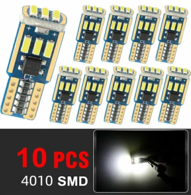 10X T10 W 5W CANBUS SMD LED Auto Innenraumbeleuchtung Standlicht Birnen Weiß - Bild 1 von 4