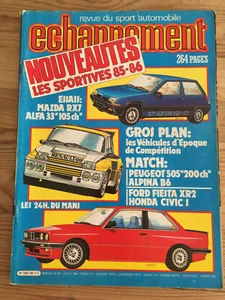 MAGAZINE ECHAPPEMENT N°189 JUILLET 1984 MAZDA RX7 ALFA 33 LE MANS PEUGEOT 505 - Bild 1 von 2