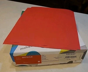 Mohawk BriteHue 8.5 x 11" Red Vellum Paper 60lb Text 500 Sheets 1 Ream Computer - Picture 1 of 7