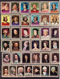 Barbuda 1970 King and Queens of England full set MNH mint stamps - Picture 1 of 1