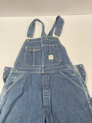 Vintage Pointer Brand Men's Denim Workwear Overalls Bibs 34/30 VTG - Image 1 of 4