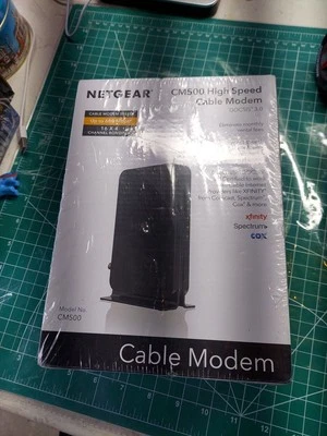 NETGEAR CM500-100NAS DOCSIS 3.0 High Speed Cable Modem New Sealed - Image 1 of 4