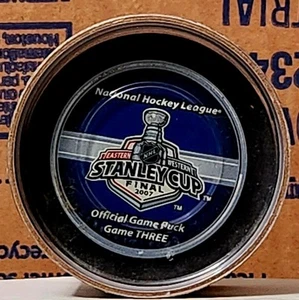 2007 Stanley Cup Final Game 3 Center Ice NHL Official Game Puck - Used! - Picture 1 of 5