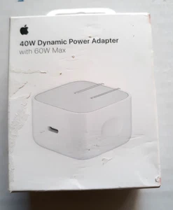Apple 40W Dynamic Power Adapter 2025 with 60W Max MGKN4AM/A  GENUINE NEW - Picture 1 of 3
