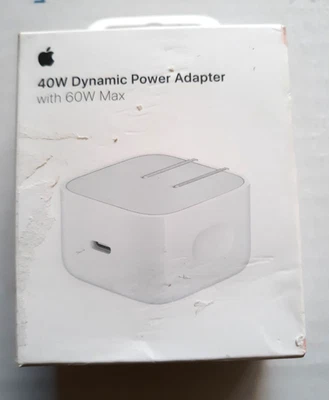 Apple 40W Dynamic Power Adapter 2025 with 60W Max MGKN4AM/A  GENUINE NEW - Image 1 of 3