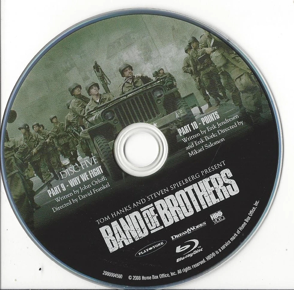 Band of Brothers HBO (Blu-Ray) диск 5 сменный диск США Только один диск - Изображение 1 из 1