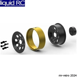 HPI 161162 Cs-8 Steel Beadlock Wheel 1.2in Black / 4 Pieces for Venture18 - Picture 1 of 1