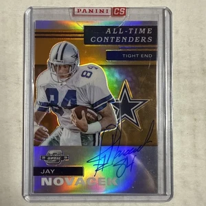 2019 Optic Contenders All Time Orange Jay Novacek Auto 14/50 T1 - Picture 1 of 2
